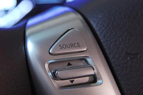 Steering wheel button Stock Photos