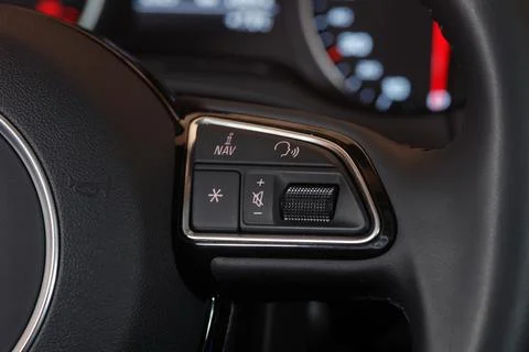 Steering wheel button Stockfoto's