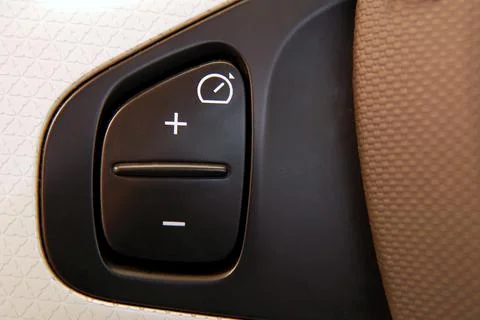Steering wheel button Fotos Stock