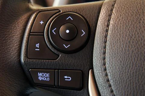 Steering wheel button 库存照片