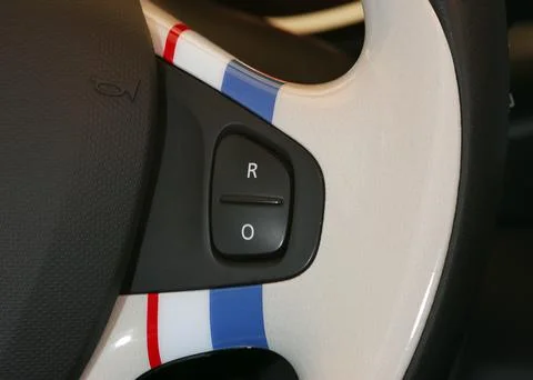 Steering wheel button 库存照片