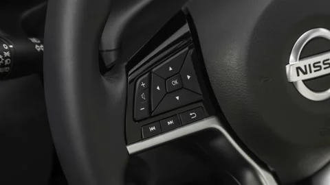 Steering wheel control buttons close up 2019 Nissan Altima 2.5 SR Stock Footage 160072030