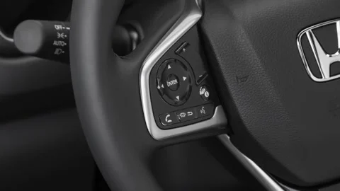 Steering wheel control buttons close up 2020 Honda CR-V Touring Stock Footage 160103812