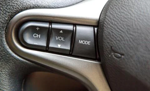 Steering wheel controls Stock Photos