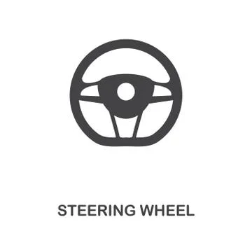 Steering Wheel creative icon. Simple element illustration. Steering Wheel Illustrazione stock