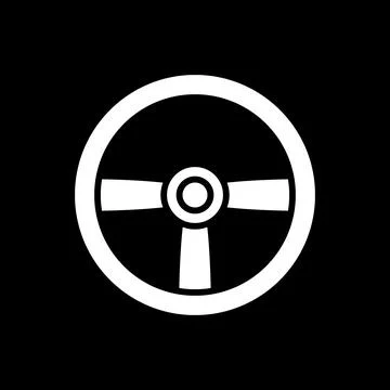 Steering wheel icon. Stock Illustration