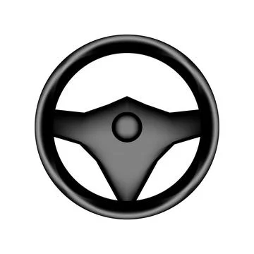 Steering wheel icon. Stock Illustration