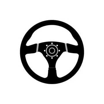 Steering wheel icon Stock Illustration