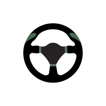 Steering wheel icon Stock Illustration