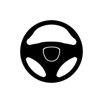 Steering wheel icon Stock Illustration