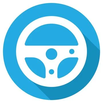 Steering wheel icon vector Stock Illustration