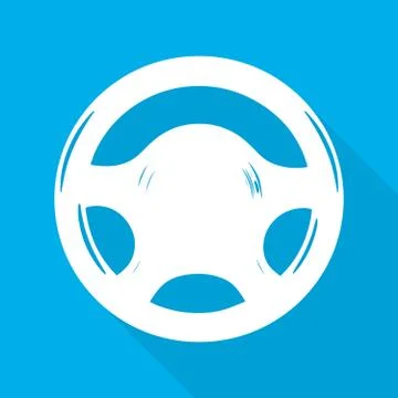 Steering wheel icon. Vector illustration. Stock Illustration