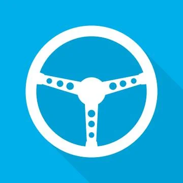 Steering wheel icon. Vector illustration. Stock Illustration