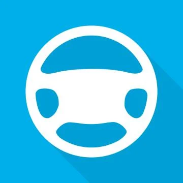Steering wheel icon. Vector illustration. Stock Illustration