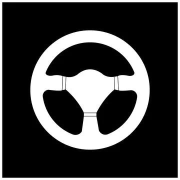 Steering wheel icon vector illustration Illustrazione stock