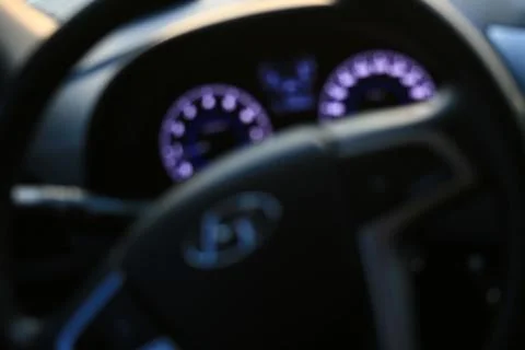 Steering wheel Stockfoto's