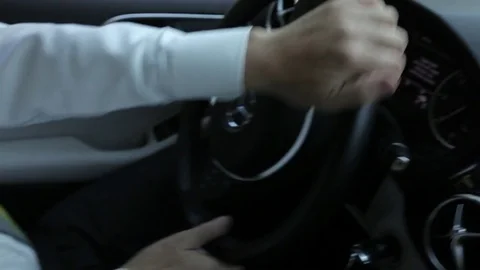 Steering wheel right Stock Footage 77050911