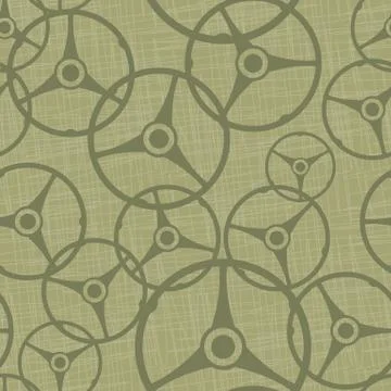 Steering Wheel Seamless Pattern Stock Illustration