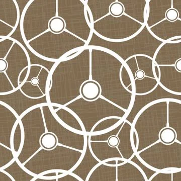 Steering Wheel Seamless Pattern Stock Illustration
