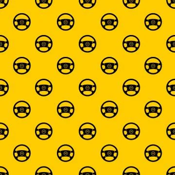 Steering wheel of taxi pattern vector Illustrazione stock