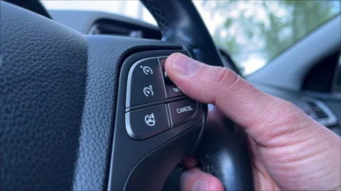 Steering Wheel Volume Control Stock Footage 308858702
