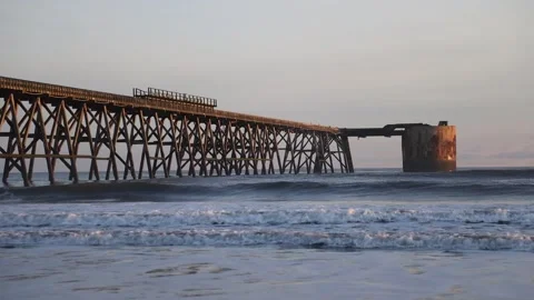 Steetley Pier, Hartlepool, County Durham, UK Stock Footage 251320719