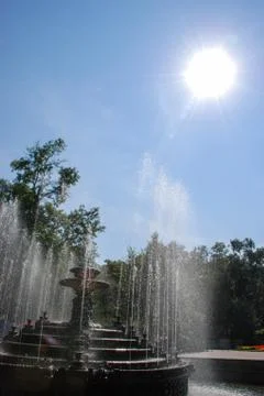 The Stefan cel Mare Central Park in Chisinau, Moldova Фото