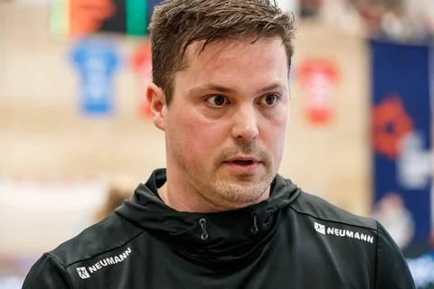 Steffen Stormo Stegavik (Sola HK, Trainer, head coach), Enttaeuschung, ent... Stock Photos
