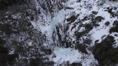 Steget, Frozen Falls Video stock 177311889