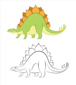 Stegosaur Stock Illustration