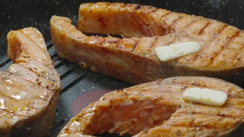 SteikFishButter Stock Footage 249765694