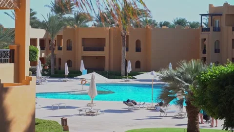 Stella Di Mare Beach Resort and SPA Makadi Bay hotel in Hurgada resort. View of Stock-Footage 170195083