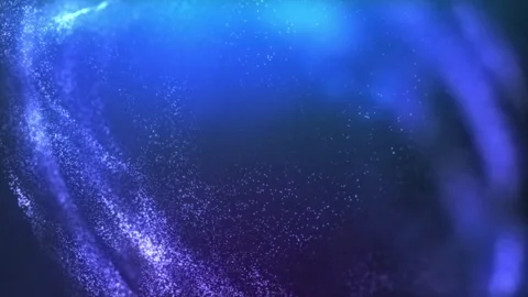 Stellar Blue Abstract Cosmic Nightscape with Twinkling Stars and Swirling N.. Stock Footage 341780491