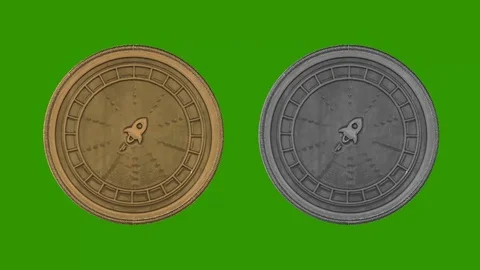 STELLAR coin metal Stock Footage 97142830