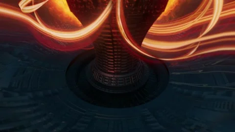 Stellar Core: Solar Fusion Simulation Stock Footage 327817295