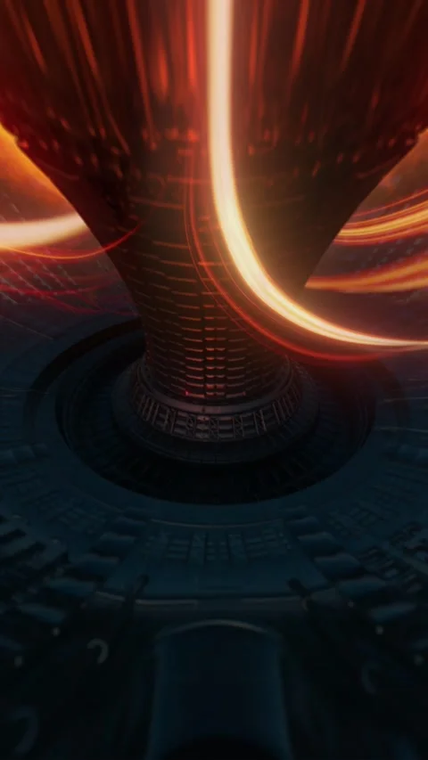 Stellar Core: Solar Fusion Simulation Stock Footage 327818432