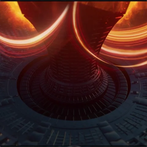 Stellar Core: Solar Fusion Simulation Stock Footage 327821214