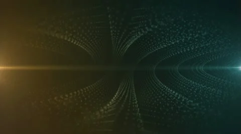 Stellar Eclipse Amber Blue Stock Footage 12657337