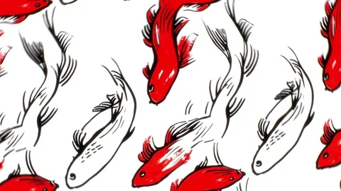 Stellar Fish Dance – Rotation Motion Stock-Footage 306526361