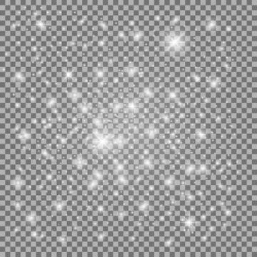 Stellar glow, white color Stock Illustration