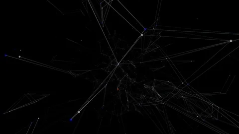 Stellar hologram.Abstract plexus background for different events and projects Stock Footage 79414909