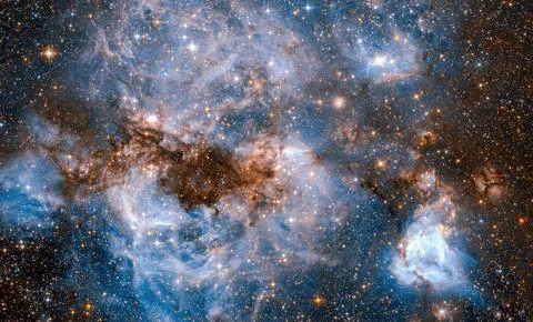 Stellar nursery within the Large Magellanic Cloud. Elements of this image Stock Illustration
