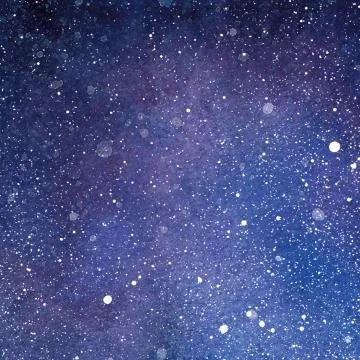 Stellar Outre Space Watercolor Background Stock Illustration