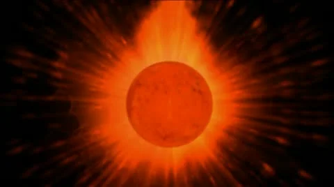 Stellar &amp; power explosion rays laser energy in universe. 스톡 동영상 11061670