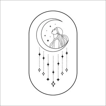 Stellar Star Logo Andromeda Arch Concept-02.1. Black Option. Stock Illustration