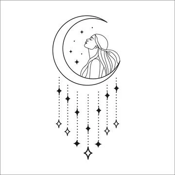 Stellar Star Logo Andromeda Arch Concept-02.11. Black Option. Stock Illustration