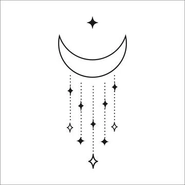 Stellar Star Logo Andromeda Arch Concept-04.13. Black Option. Stock Illustration