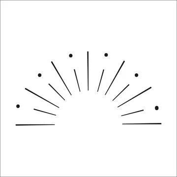 Stellar Star Logo Andromeda Arch Concept-06.14. Black Option. Stock Illustration