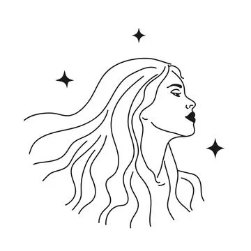 Stellar Star Logo Andromeda Arch Concept-02. Black Option. Stock Illustration