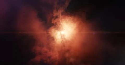 Stellar system and gas nebula. Stock Illustration